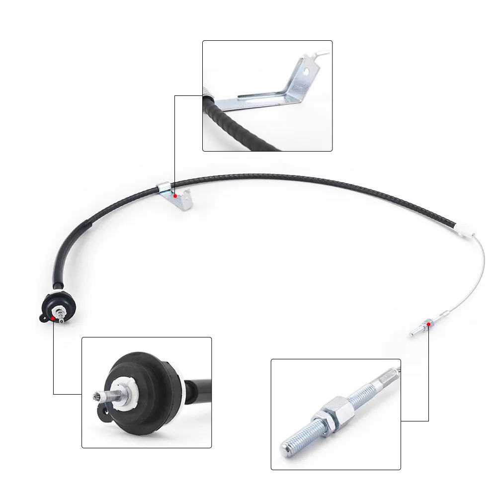 Kit de Cable de embrague y ajustador de cortafuegos, Triple gancho, Kit de cuadrante de embrague para Ford Mustang 96-04, pieza de afinación de camión y coche