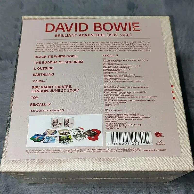 유명 영국 록 가수 1992-2001 11CD 박스 유럽 및 미국 클래식 노스탤직 록 CD 박스 세트 CD 음악 앨범