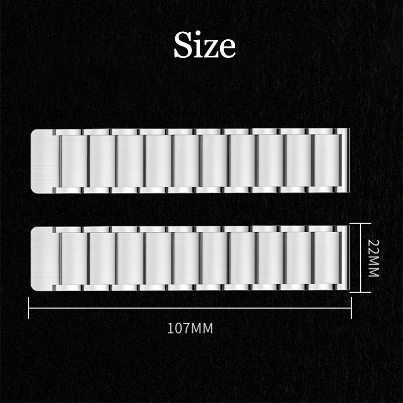 Correa de Metal de titanio de 22mm para Samsung Watch 3/Gear S3, pulsera exquisita de acero inoxidable para Huawei Watch GT 5-4 pulsera de 46mm