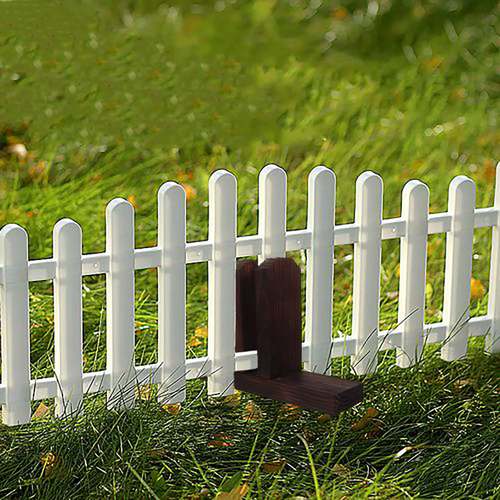 

Wooden Support Stand Base For Garden Balcony Patio Panel Holder Reusable Fence Post Feet Outdoor Fence Supplies