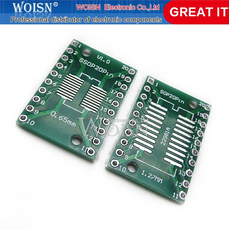 SOP20 SSOP20 TSSOP20 SMD do wbudowanej płytki adaptera DIP 0,65/1,27 mm