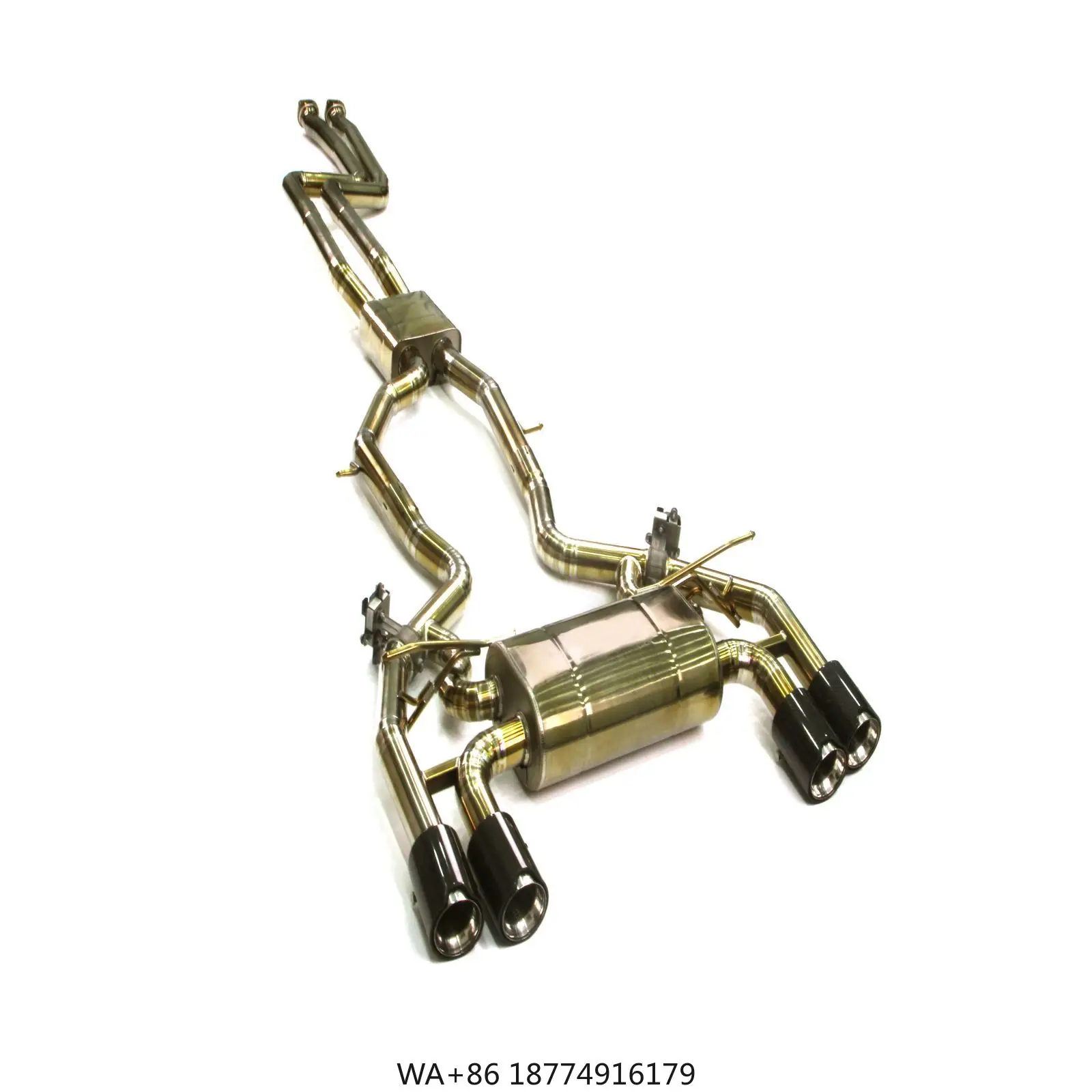 

Для автозапчастей M2C, спортивные трубы для кошек, выхлопные трубы с спортивным клапаном, глушитель SS304 Catback из титанового сплава