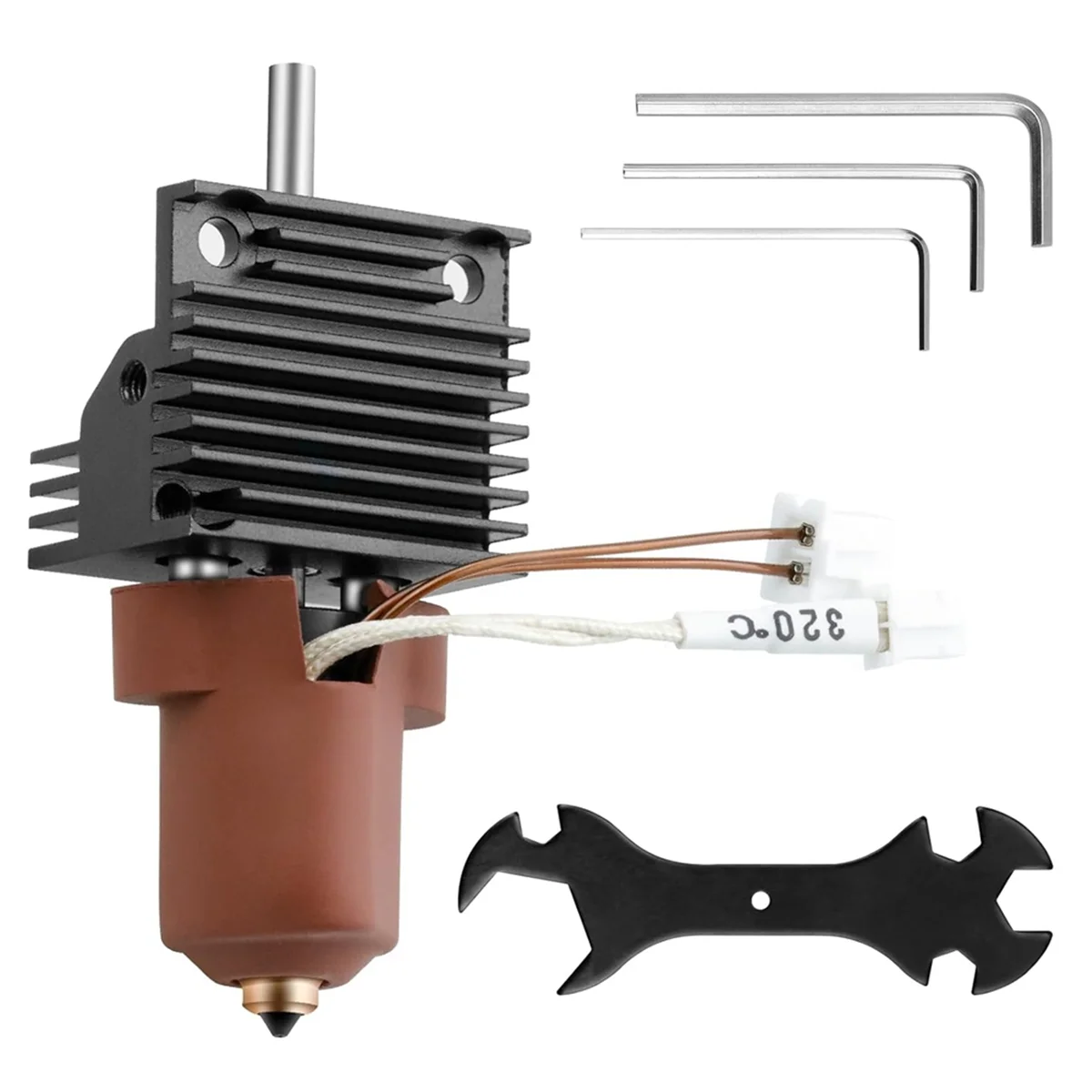 

ADP-Ceramic Hotend Kit-Quick Swap Nozzle,All-Metal Integrated Extruder Hot End Replacement for K1 MAX,K1C 3D Printer