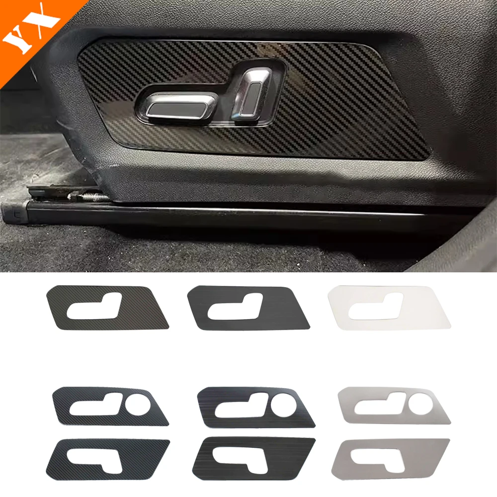 For Chery Jetour T2 Traveler 2023-2024 Car Accessories Black Front Seat Adjustment Button Frame Trim Decorative Interior Sticker