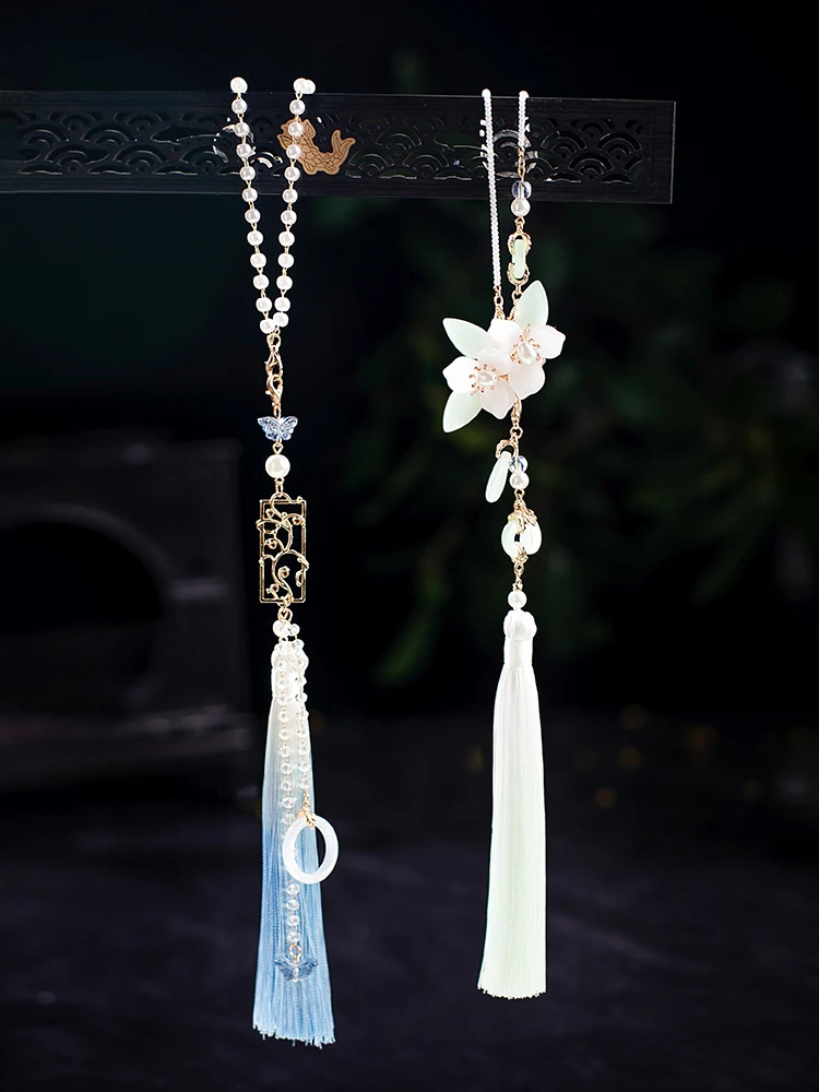 

Традиционные китайские женские аксессуары Hanfu с кисточками, древний пояс, кулон Ming Dynas, дизайн, ювелирные изделия из сплава, моя