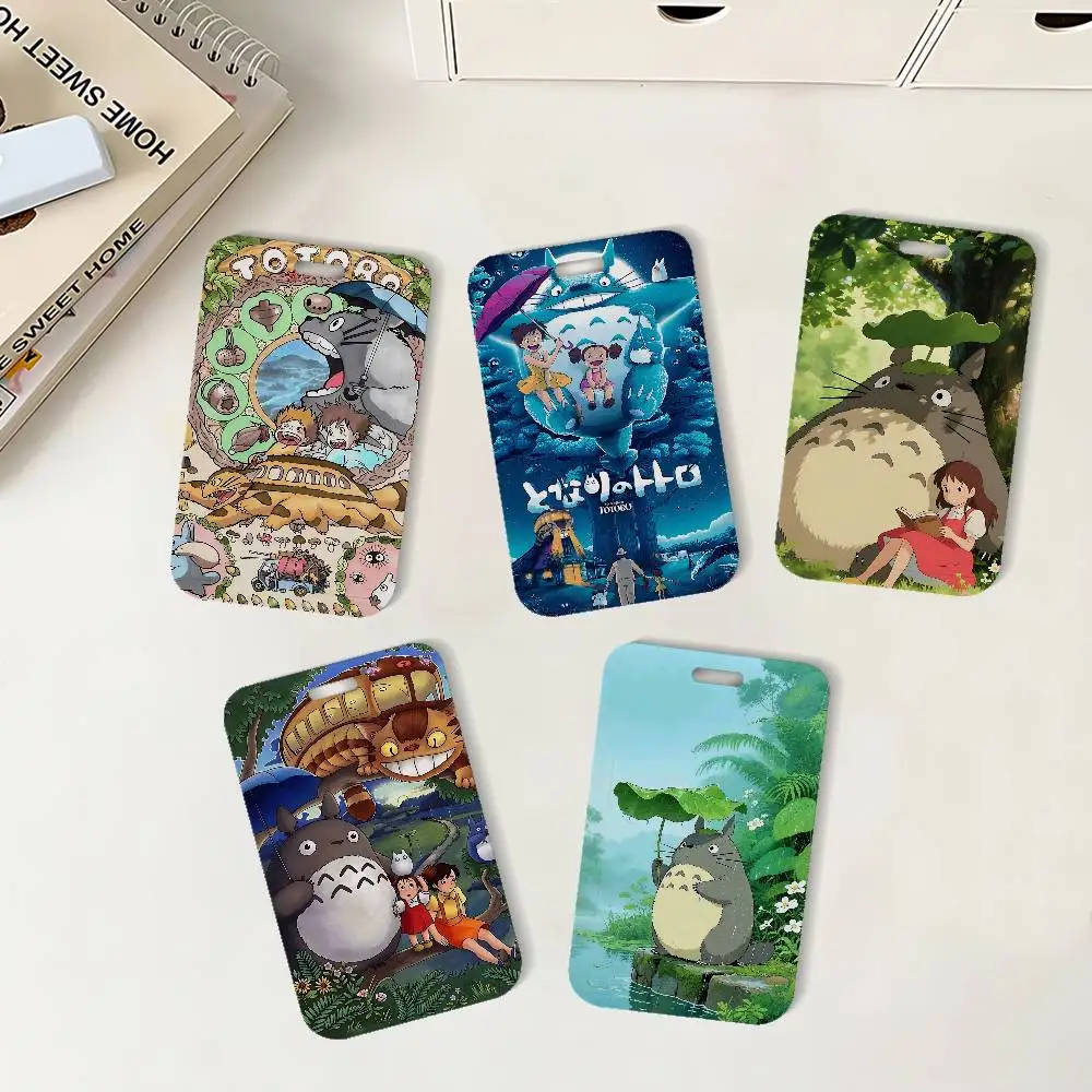 Movie My N-Neighbour T-Totoro Cute ID Badge Holder With Lanyard Neck Strap For Office School Name Card Credentials Case