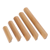 1PCS Wooden Furniture Handle Drawer Pulls Cabinet Solid Wood Handles Environmental Friendly Wardrobe Knob with Mounting Screws