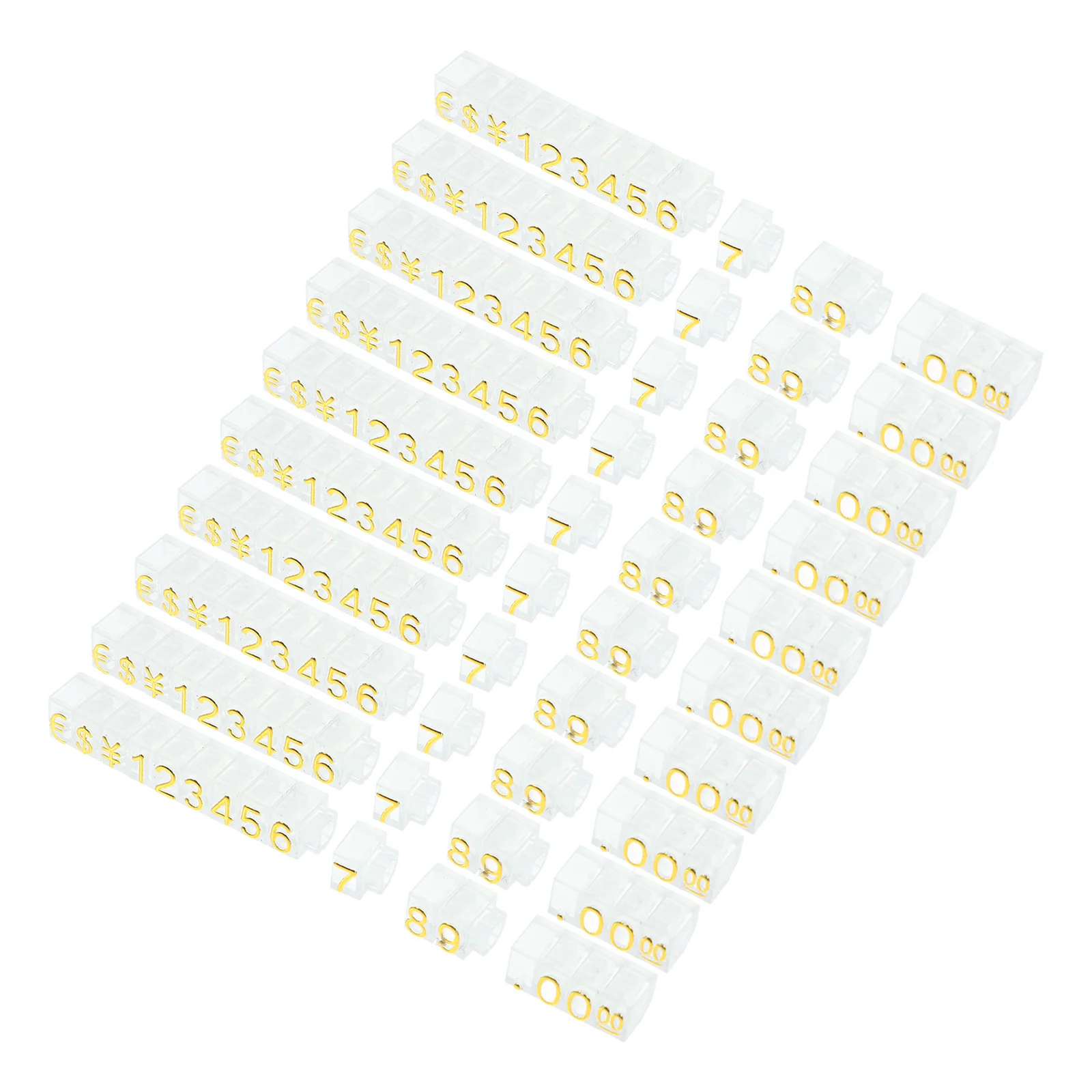 

20pcs Mini Pricing Cubes for Retail Stores Adjustable Number Tags Display Stand Jewelry Price Labels