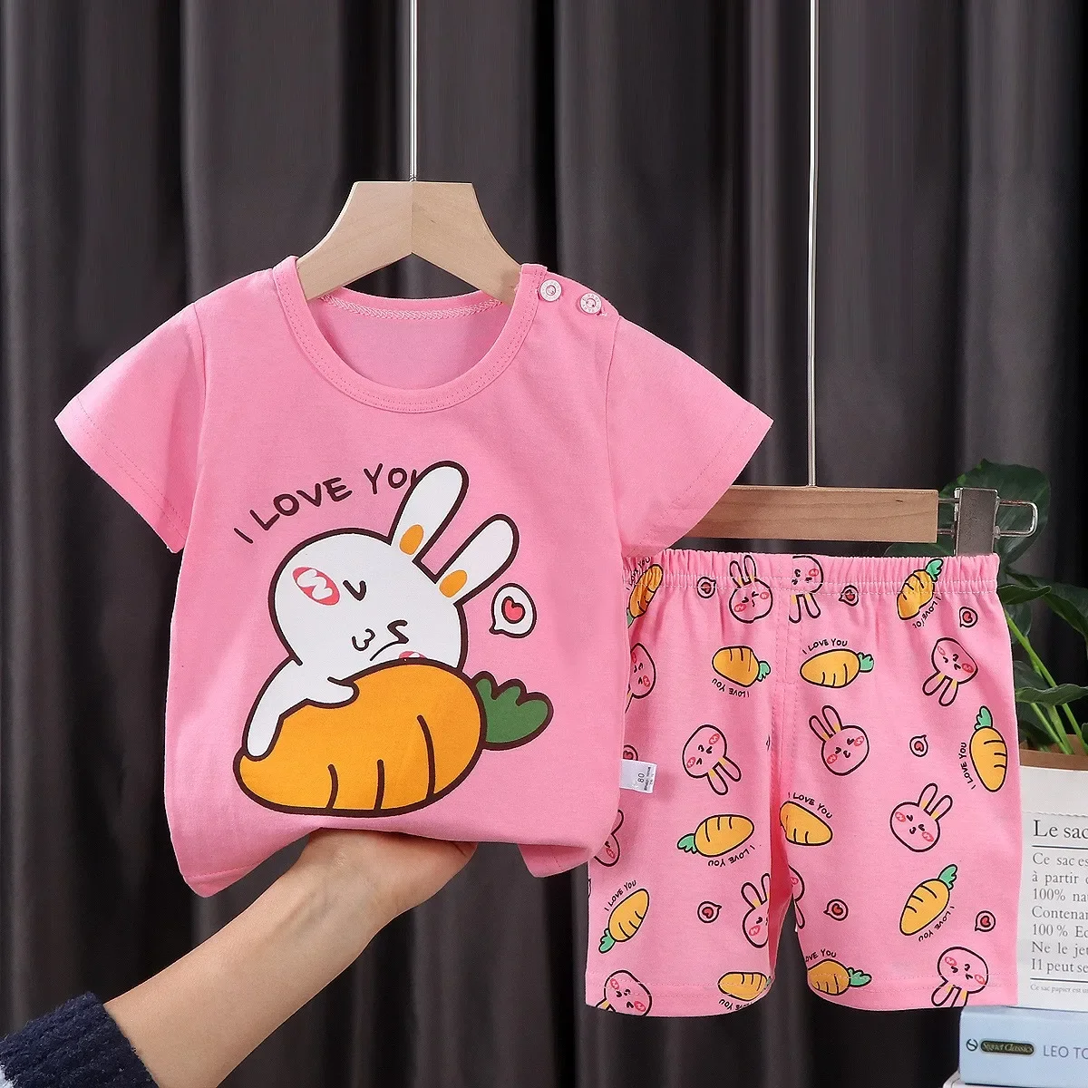 Tenues en coton pour enfants, ensemble t-shirt et short pour garçons, costume d'été pour tout-petits, vêtements pour enfants, olympiques pour filles