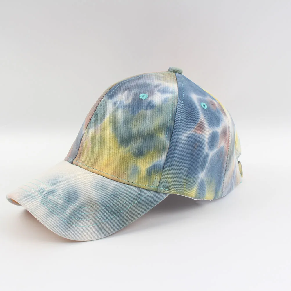 

Tie-dyed Sun Hat Cotton Outdoor Cap Women Men Baseball Hats Shade Leisure Travel Fishing Vacation Beach