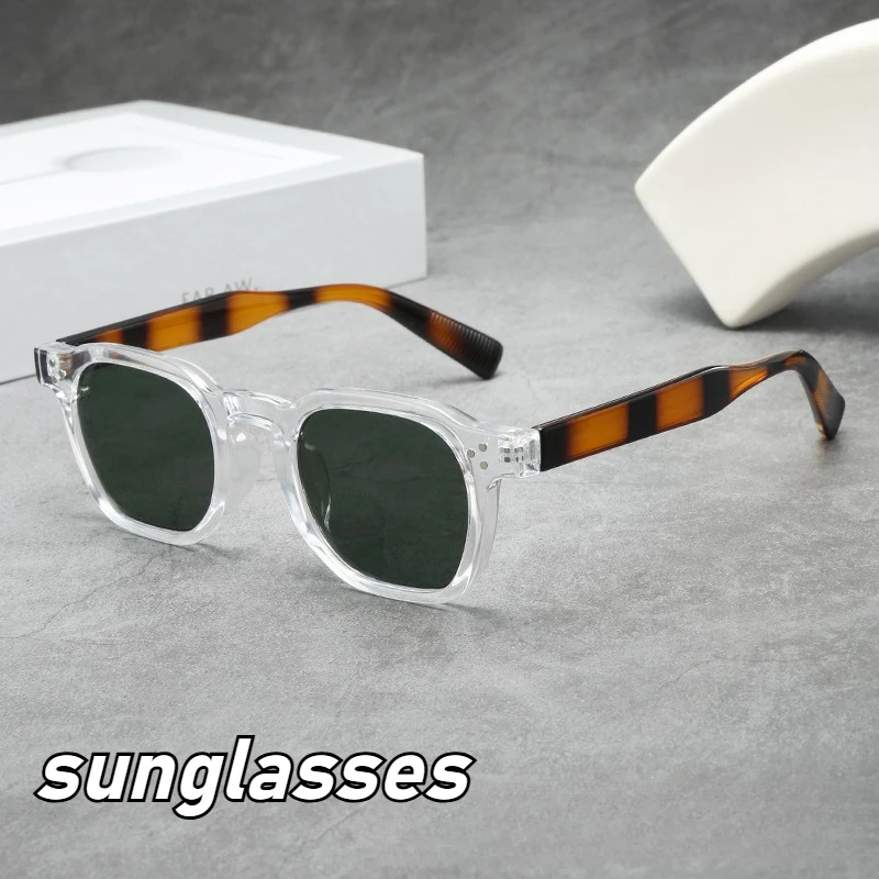 

Neutral Fashion New Retro Sunglasses Men's Fashion Thick Frame Square Sunglasses Outdoor Driving UV400 Eye Protection Glasses