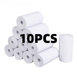 10 rollos de papel térmico blanco para niños, impresión instantánea, piezas de impresión de cámara para niños