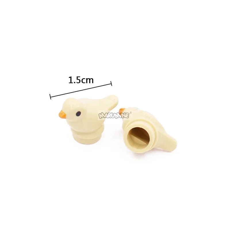 Marumine MOC Brick Parts Little Bird 20PCS Animals 41835pb01 Building Blocks Accessories Toy City Cultivate Interest Presents