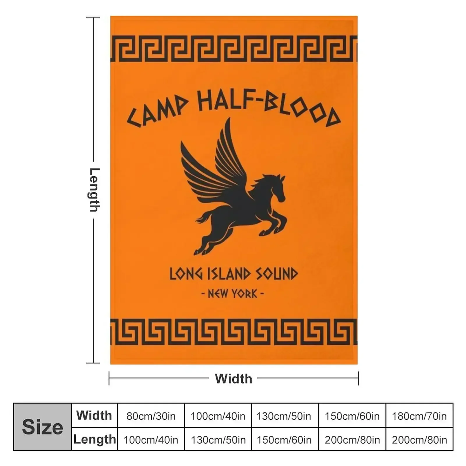 Camp Half-Blood Throw Blanket couch cozy soft plush fuzzy picnic outdoor blanket