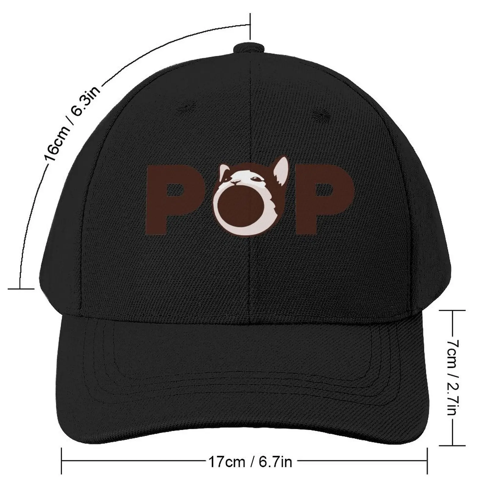 Popcat Click Baseball Cap Military Cap Man Rugby dad hat Ladies Men's