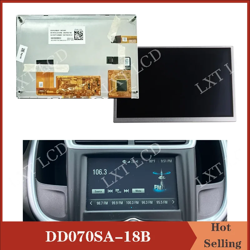 

Original 7 inch DD070SA-18B LCD With Touch Screen For Chevrolet Sonic 2017-2020 TRAX FT0108A Radio 812425551 84691596 84388577