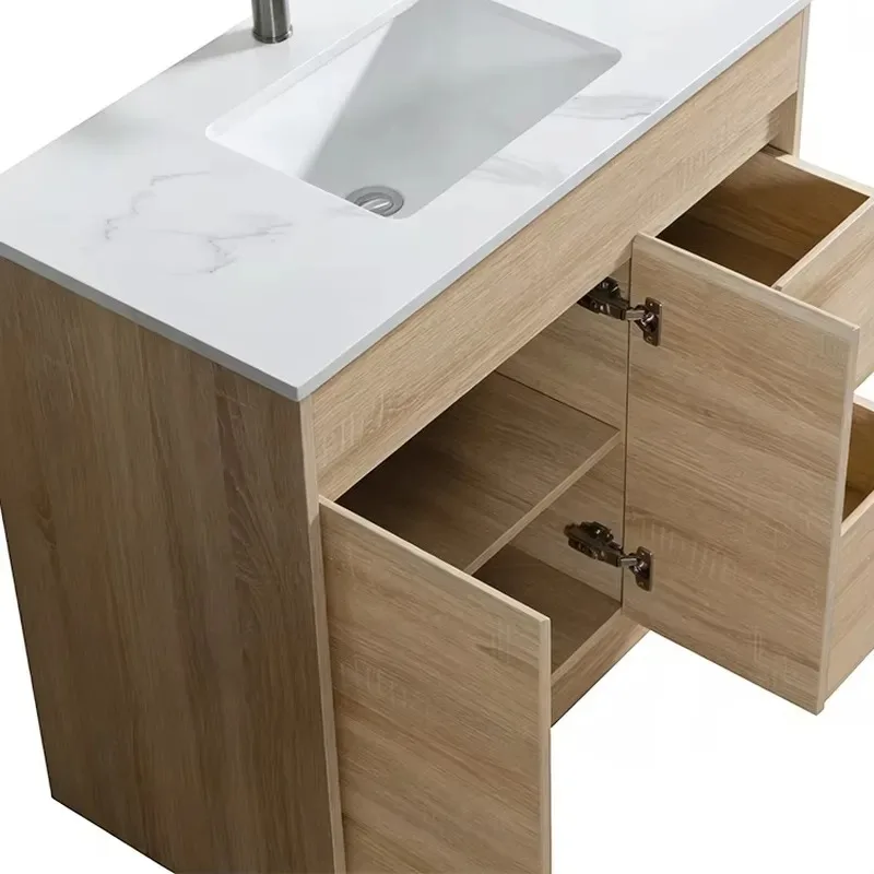High End Floor to Ceiling Bathroom Cabinet Multi Compartment Storage Luxury Residential Commercial