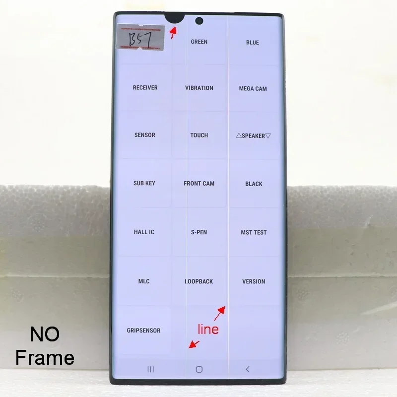 Wyświetlacz Super AMOLED Note 20 Ultra z ramką LCD do Samsung Galaxy Note20 Ultra 5G N986B N985F Zestaw ekranu dotykowego z digitizerem — zdjęcie produktu 4