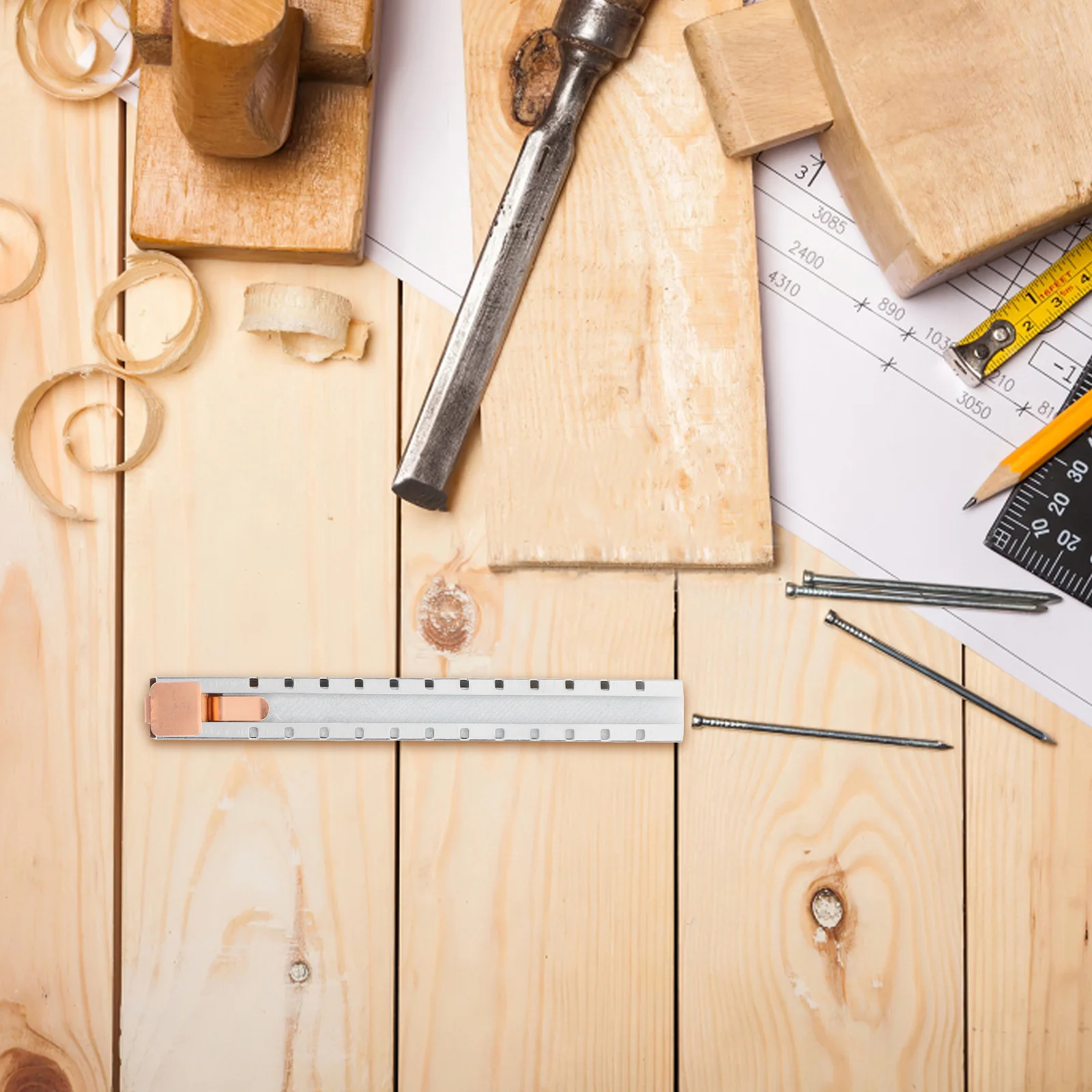 1 Set Alat Penanda Batu Sabun Baja Datar Untuk Pengelasan Aluminium Logam Besi Cor Tukang Kayu Multifungsi Talc