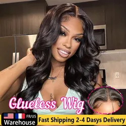 32 34 Inch Body Wave 6x4 5x5 Wear And Go Glueless Wig Human Hair Transparent Lace Closure Wigs For Black Women On Sale MYLOCKME