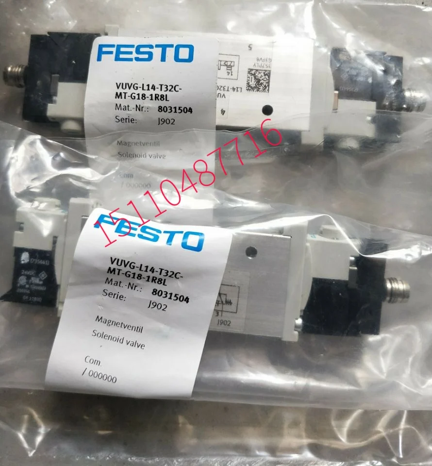 FESTO Festo Solenoid Valve Vuvg-l14-t32c-mt-g18-1r8l8031504 In Stock.