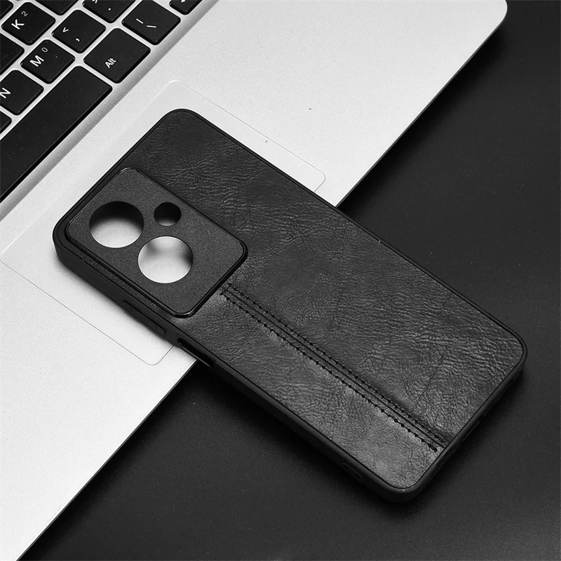 For OPPO A79 5G Globe Case Stitching PU Leather OPPO A79 5G Globe CPH2553 PC Hard Back Protection Phone Cover Fund