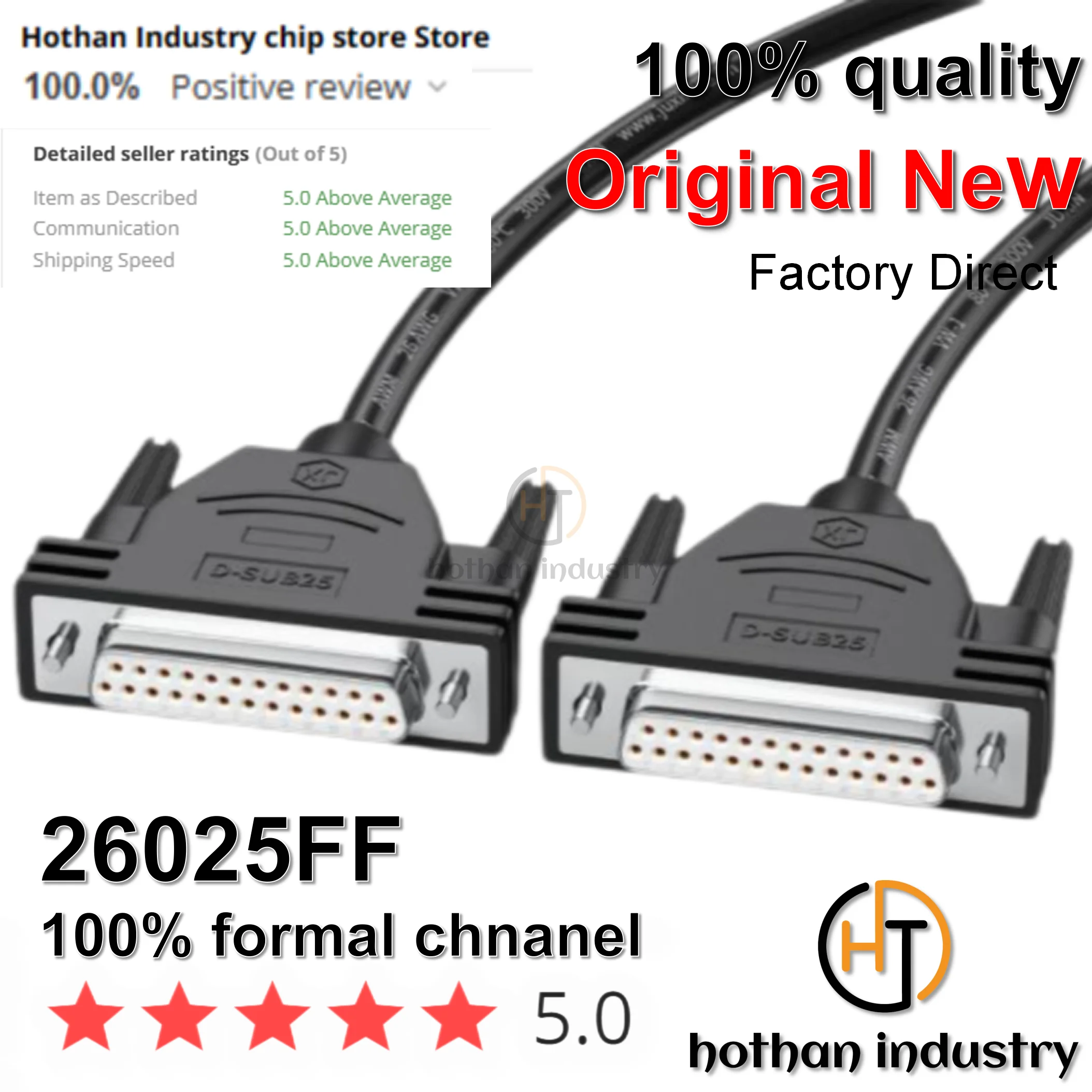 (1PCS)  0.5-10M DB25 Industrial Thick Extension Cable Male to Male to Female 232 Serial Printer Data Cable