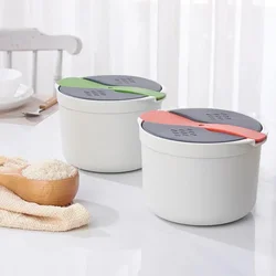 Forno a microonde fornello di riso contenitore per alimenti portatile multifunzione fornello di riso Bento Lunch Box utensili per la cottura a vapore