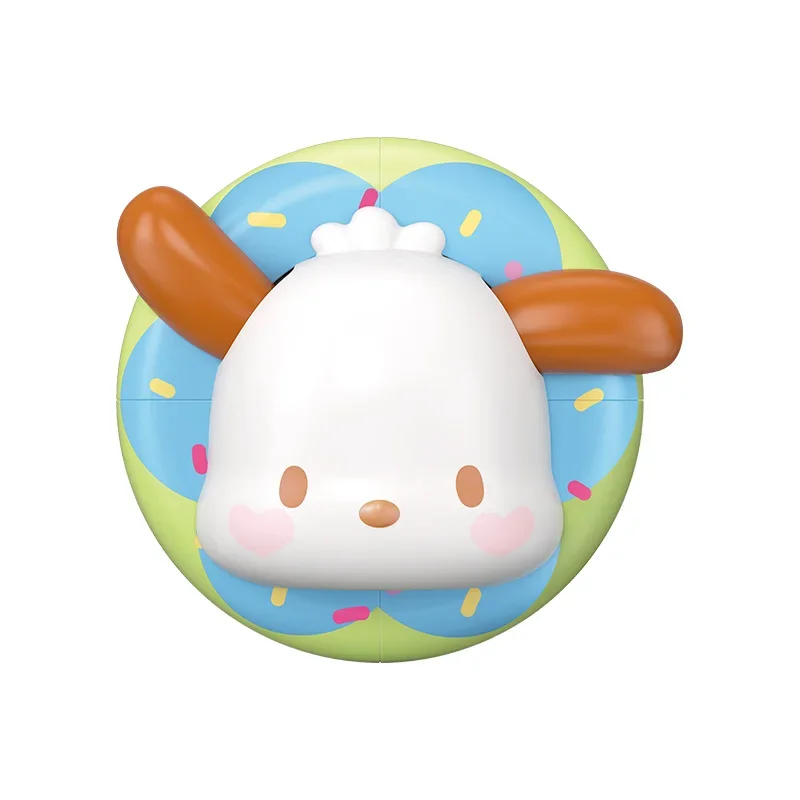 Sanrio Donut Serie Baustein Kühlschrank Magnet Kuromi Pochacco Cinna moroll meine Melodie montiert Spielzeug Modell Ornament Geschenk