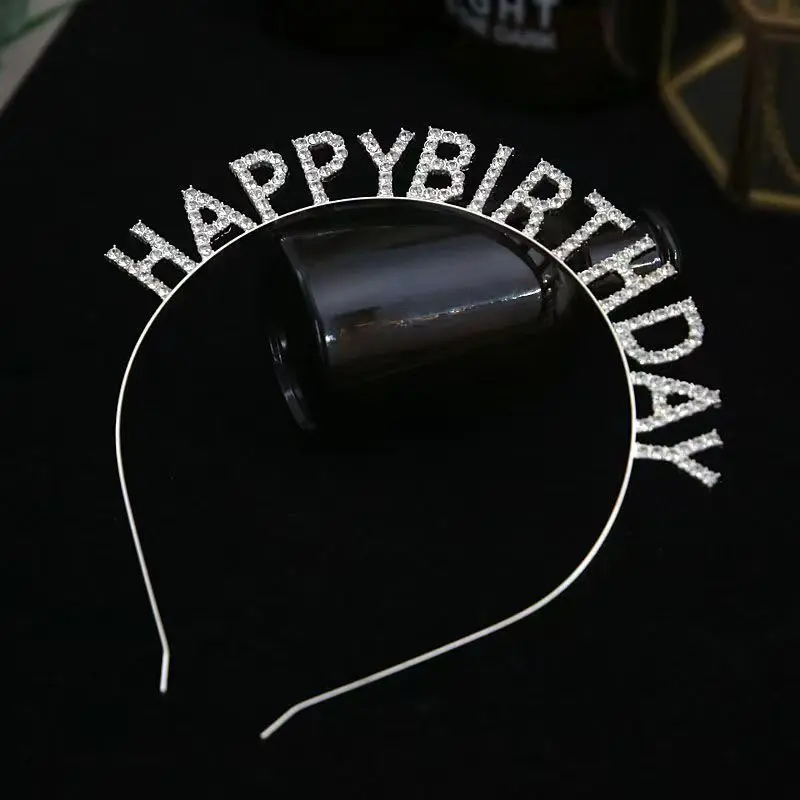 Compleanno Tiara Fascia Donna Cristallo Strass Festa Corona Accessori per capelli Festival Celebrazione Regalo di addio al nubilato 1PC