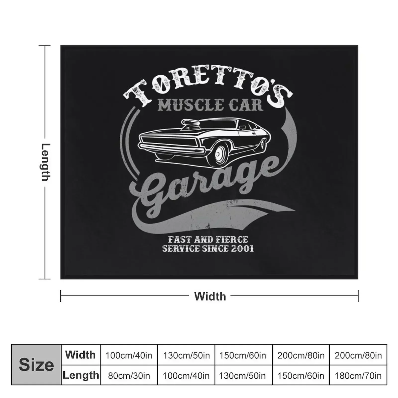 Toretto&x27;s Muscle Car Garage Classic Throw Blanket Weighted for winter sofa bed Blankets