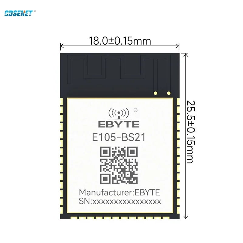 2.4GHz Wireless Transmission Module CDSENT E105-BS21 BS21 Chip BLE5.2 NearLink SLE Hisilicon Low Power Consumption 270m PCB