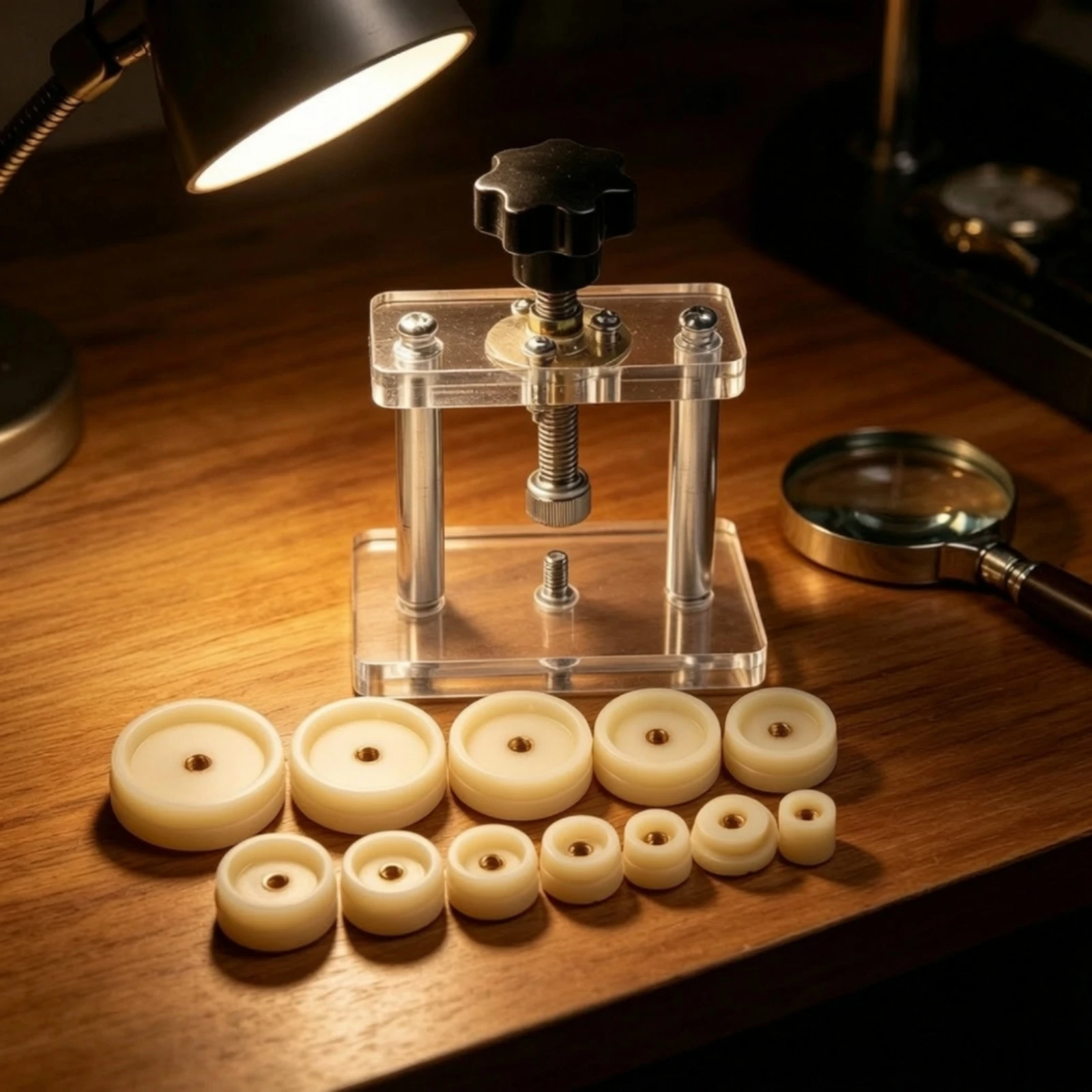 Watch Case-Back Press Accurate Pressure Control Watch Press Tool Compatible with Rectangular Watches Long-Lasting