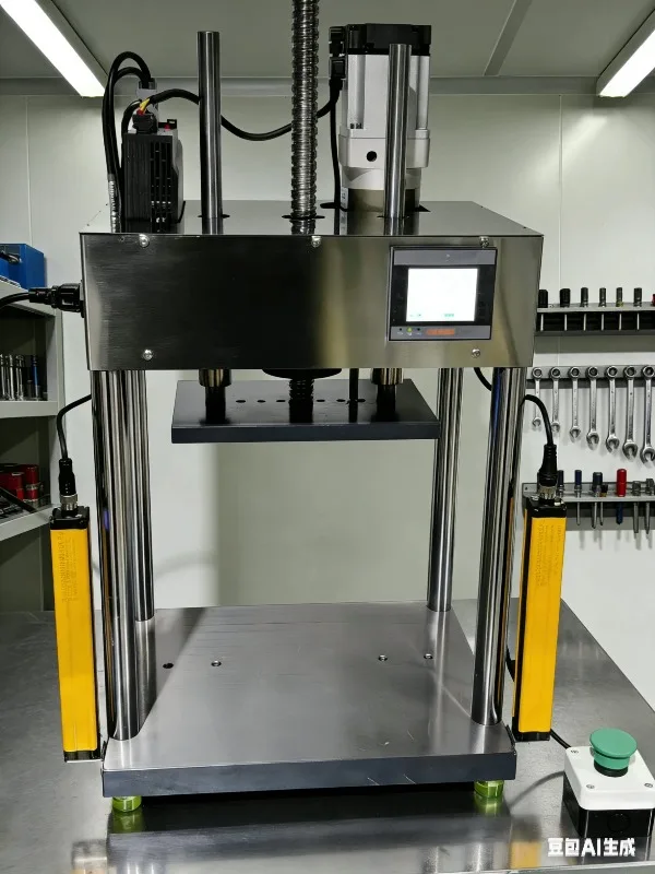 Adjustable speed 2 tons four-column servo press (with anti-pressure hand protector)