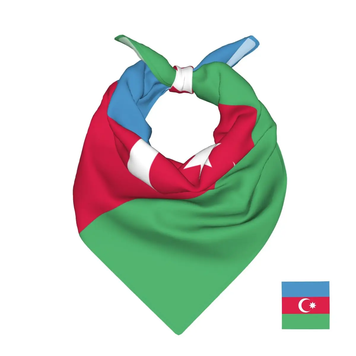 

Azerbaijan Flag Square Scarf Soft Breathable Daily Kerchief