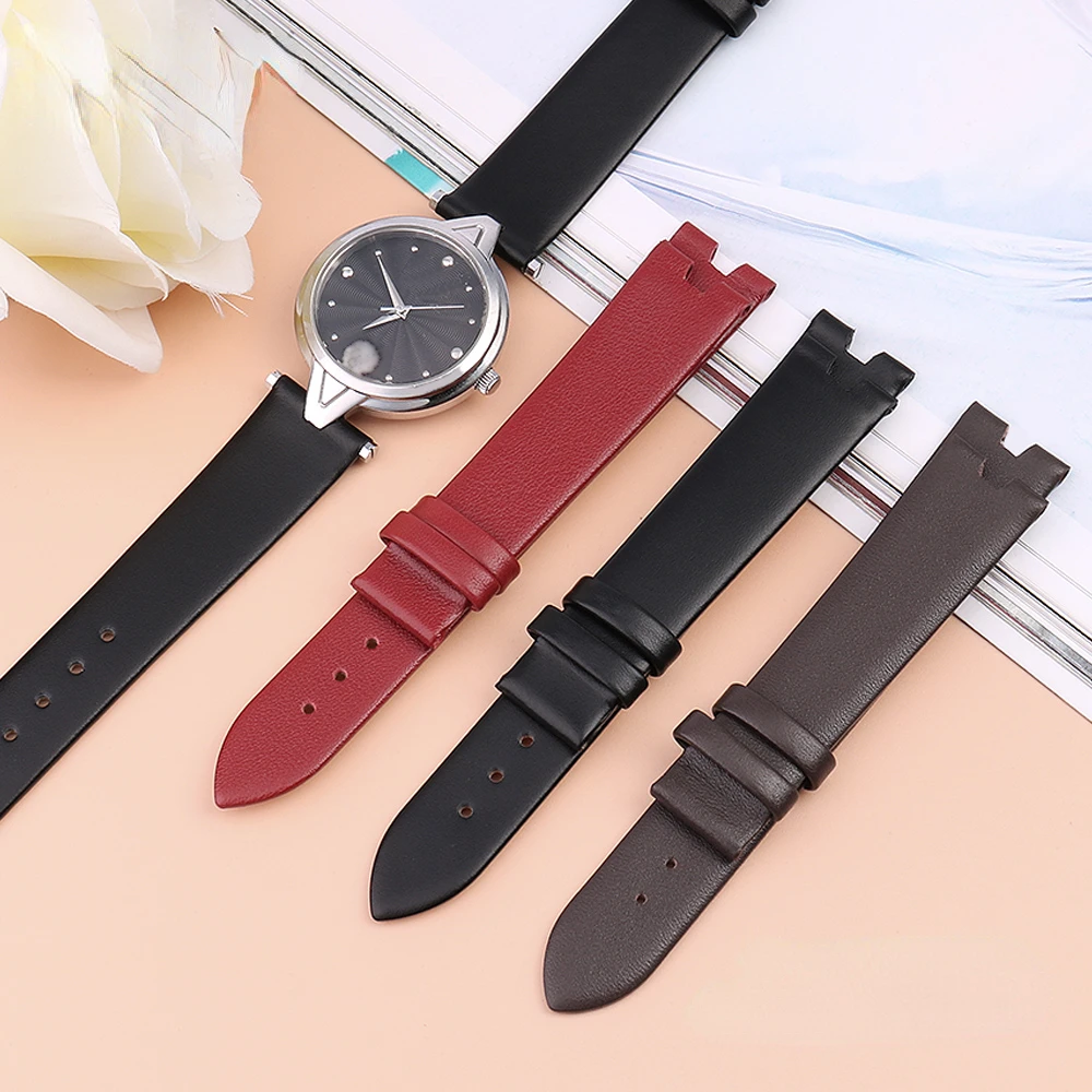 Genuine Leather Watch Strap for Versus Versace Vspci5621 Sci070016 Waterproof Sweat-Proof Concave Watchband Accessories 18mm