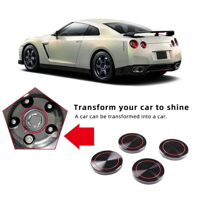 For 08-16 Nissan GTR R35 wheel centre hubcap trim hubcap badge car exterior styling trim accessories aluminium