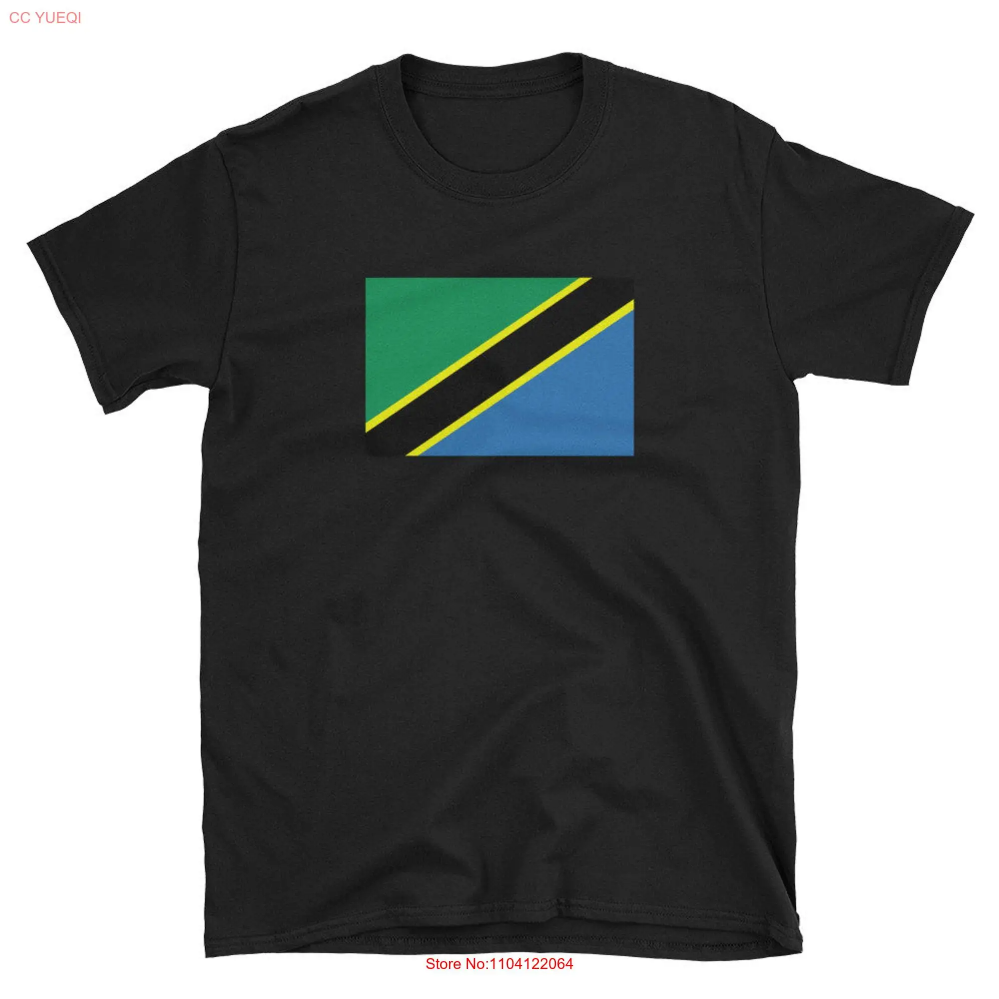 Tanzania National Flag T Shirt Adult Clothing Designs Ideas Travel For  long or short sleeves