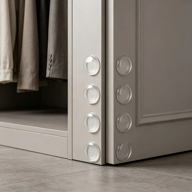 Silicone Mute Anti-Shock Protection Porte Pad Self-Adhesive Door Home Decoration Wall Protection Door Stopper Handle