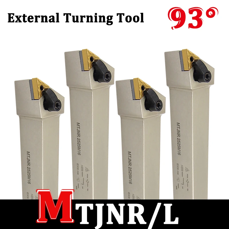 1PCS MTJNR1616H16 MTJNR2020K16 MTJNR2525M16 External Turning Tool MTJNR MTJNL Holder CNC Tool For TNMG Carbide Inserts