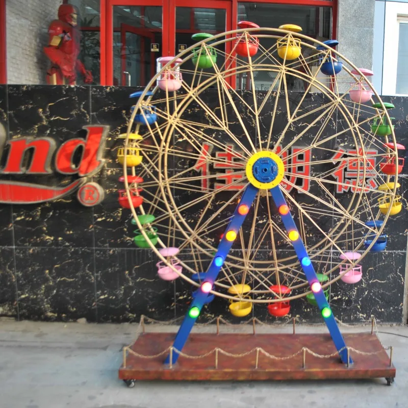

Large Ferris Wheel Metal Engraving for Shopping Mall Decor Christmas Welding Technique