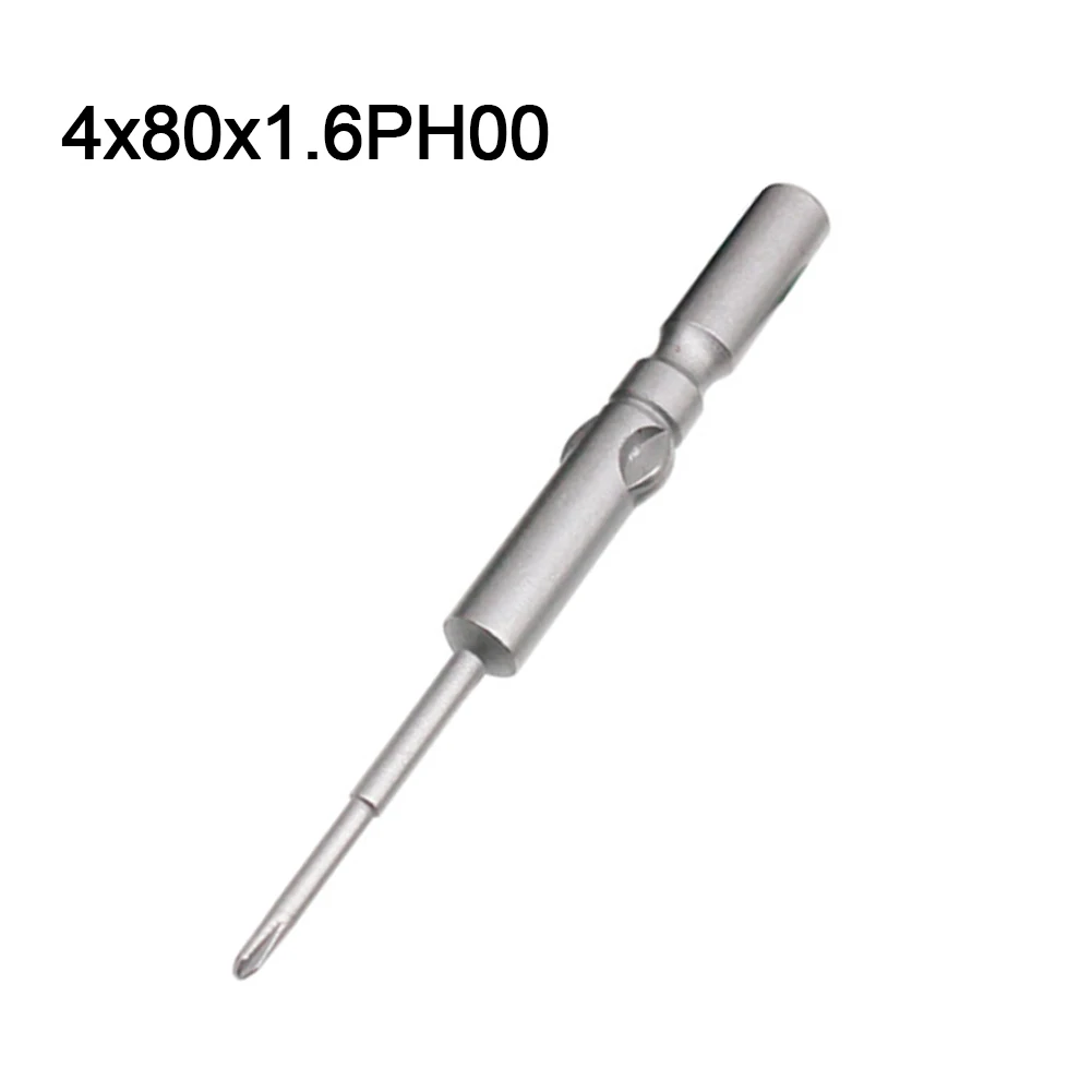 4mm Magnetic Batch Head Screwdriver Drill Bit Round Shank PH00 PH0 PH1 PH2 Magnetic Electric Cross Screwdriver Bit For 800