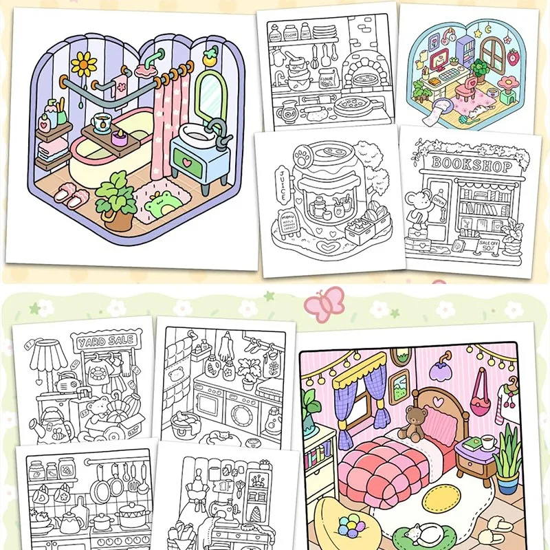 Раскраски для взрослых и подростков. Удобные космические раскраски. Жирные и простые книжки-раскраски.