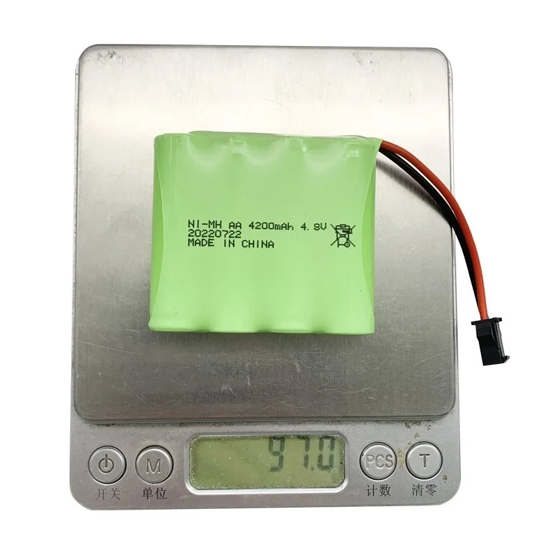 4200Mah 4.8V AA Ni-MH แบตเตอรี่แบบชาร์จไฟได้สำหรับของเล่น RC ถังหุ่นยนต์หุ่นยนต์รถไฟหุ่นยนต์4.8V 3500Mah AA ด้วย SM/JST/EL-2P/Tamiya