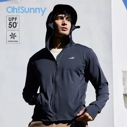 OhSunny-chaquetas Anti-UV para hombre, protección facial completa UPF50 +, abrigos de piel, ropa de manga larga, prendas de vestir transpirables para exteriores