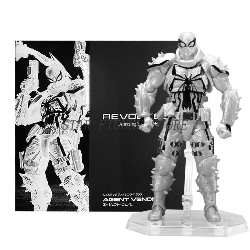 Amazing Yamaguchi Agent Venom Action Figure Eugene Thompson Movable Collection Revoltech Agent Anti-Venom Figurine Model Toys