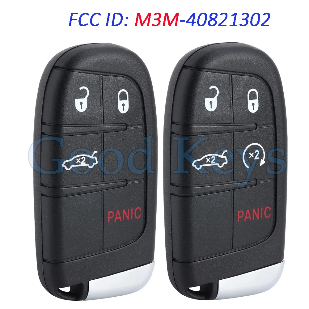 M3M-40821302 Smart Remote Key Fob for Chrysler 200 300 Dodge Charger Challenger SRT 2015-2023 4A Chip 434MHz 68394191 68394023