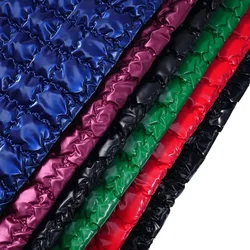 50cm*140cm Multi Colors PU Leather Quilting Fabric Symphony Quilted Christmas Cotton Fabric for Christmas Cosplay Clothing