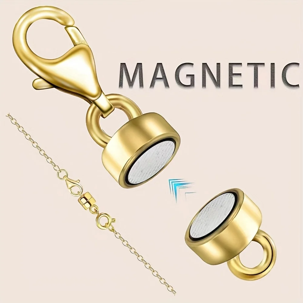 

10pcs Magnetic Necklace & Lobster Clasp Converter for Bracelets, Christmas & Halloween Gift