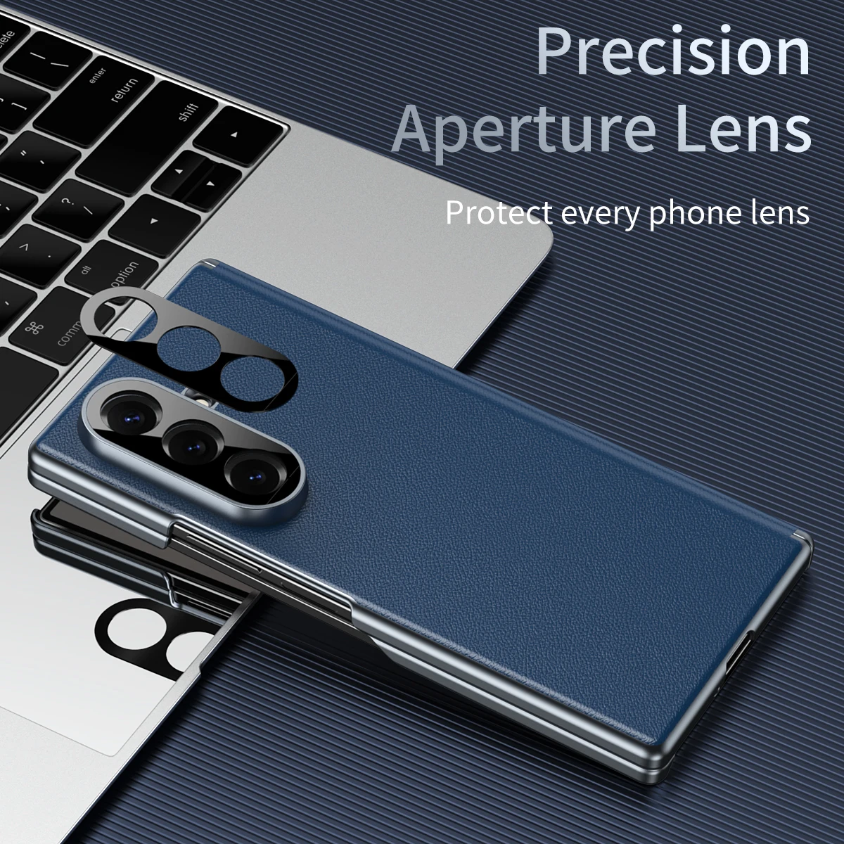 Luxury Electroplated Leather Phone Case For Samsung Galaxy Z Fold 8Ultra Hinge Full Protection Shockproof Camera Lens Protective